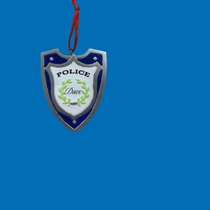 Personalized Police Badge Ornament