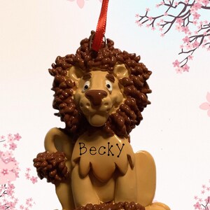 Lion Personalized Ornament