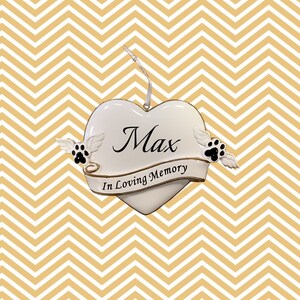 Personalized “In Loving Memory” Animal Ornament