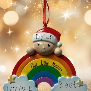 Unser kleines Wunder personalisiertes Ornament
