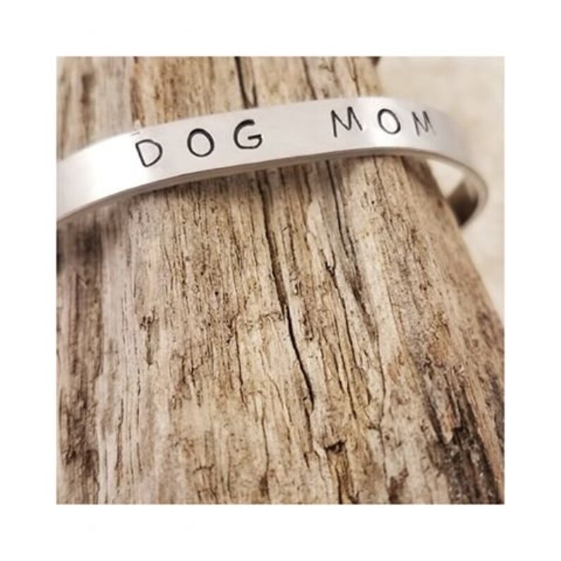 Animal Mom Bracelet Cuff Cute Handmade Metal Bracelet Mothers Day Funny Gift Gift For Mom Funny Bracelet Cuff DOG MOM Aluminum Bracelet