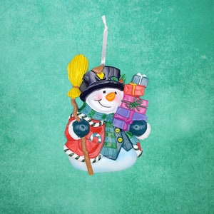 Personalized Snowman Gifts Ornament