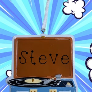 Record Player Personalized Ornament