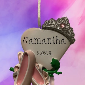 Ballet Slippers Personalized Ornament