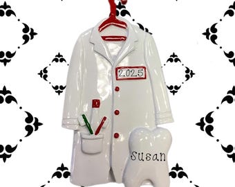 Dr. Tooth Personalized Dentist Ornament