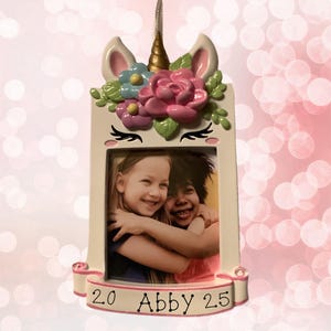 Unicorn Frame Personalized Ornament