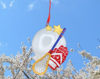 Personalized Lacrosse Ornament