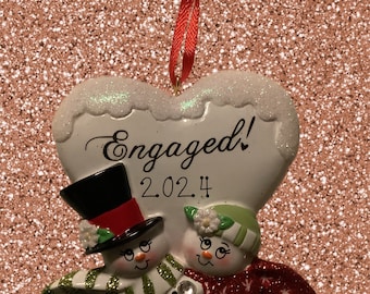 Engagement Personalized Ornament
