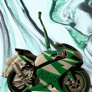 Crochrocket Motorcycle Personalized Ornament