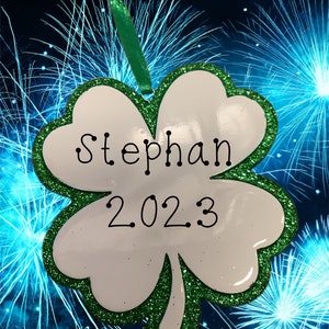 Four Leaf Clover Personalized Ornament