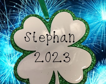 Four Leaf Clover Personalized Ornament