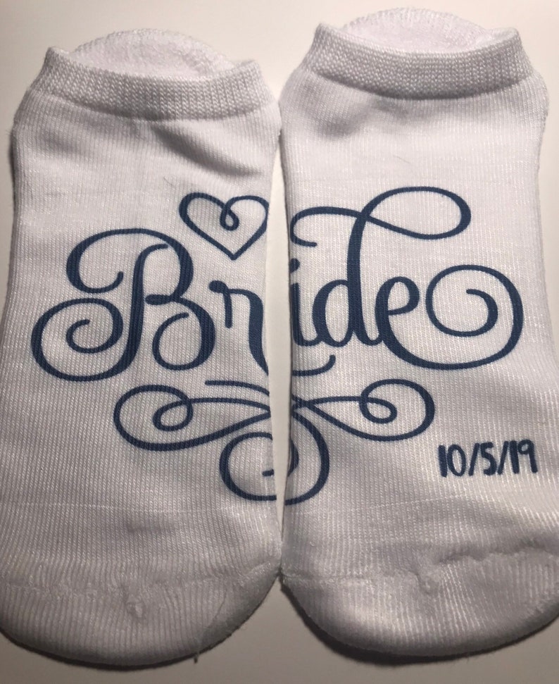 Bride Socks Bridal Party Socks Wedding Socks Lucky Socks Custom Socks ...