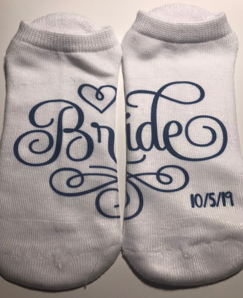 Bride Socks Bridal Party Socks Wedding Socks Lucky Socks Custom Socks ...