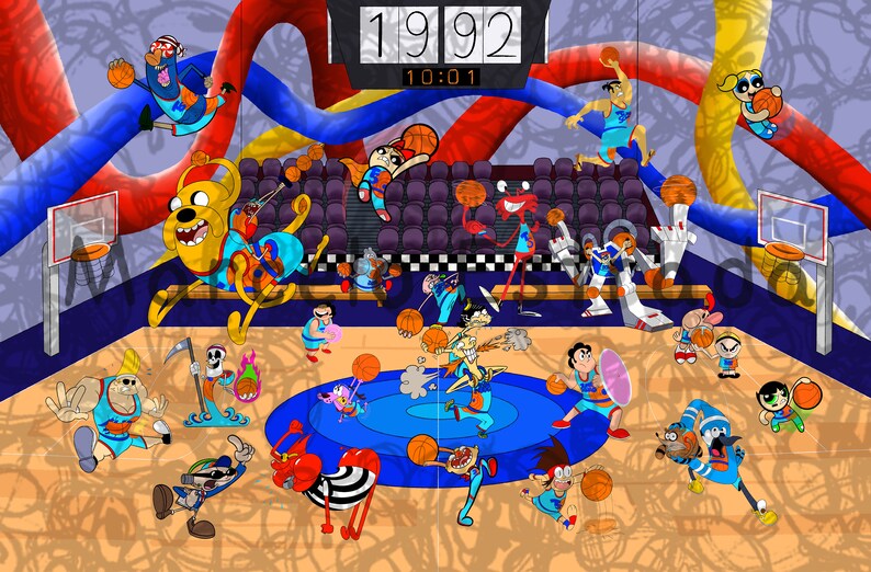 Cartoon Network Space Jam Practice Print Etsy