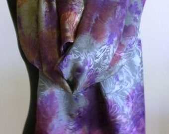 # 153-Silk scarf jacquard pattern