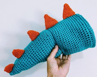Crocheted Sea Monster Treat Bag, Chalk Bag, Halloween Costume Pattern