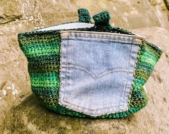 Evergreen Chalk Bucket Crochet Pattern for Bouldering and Rock Climbing