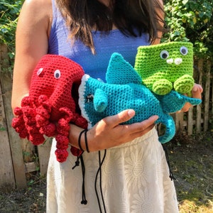 7 Patterns for Crocheted Chalk Bags in One Ebook!