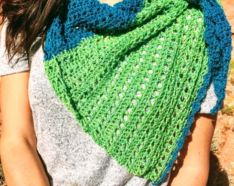 Easy Crocheted Summer Lace Wrap Pattern