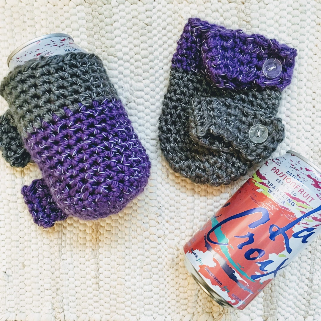 Easy Reflective Crochet Bike Koozie Cup Holder Pattern Etsy