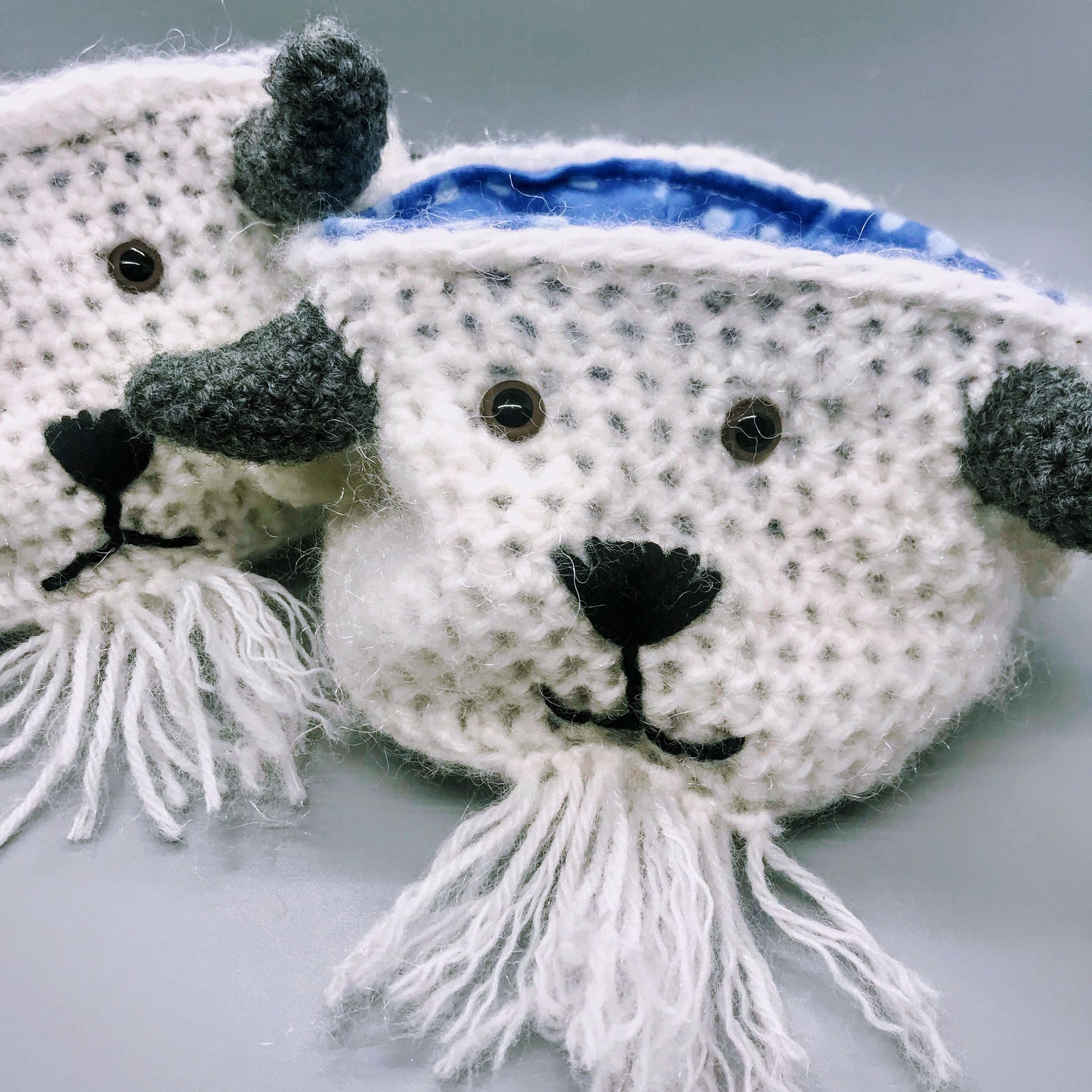 Fuzzy Mountain Goat Crocheted Chalk Bag Pattern Etsy