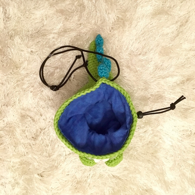 Crocheted Dinosaur Chalk Bag Pattern Etsy