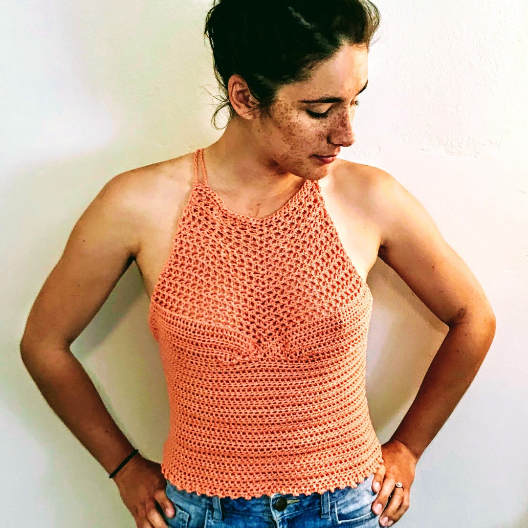 Summery Mellow Yellow Crochet Crop Top Pattern Etsy