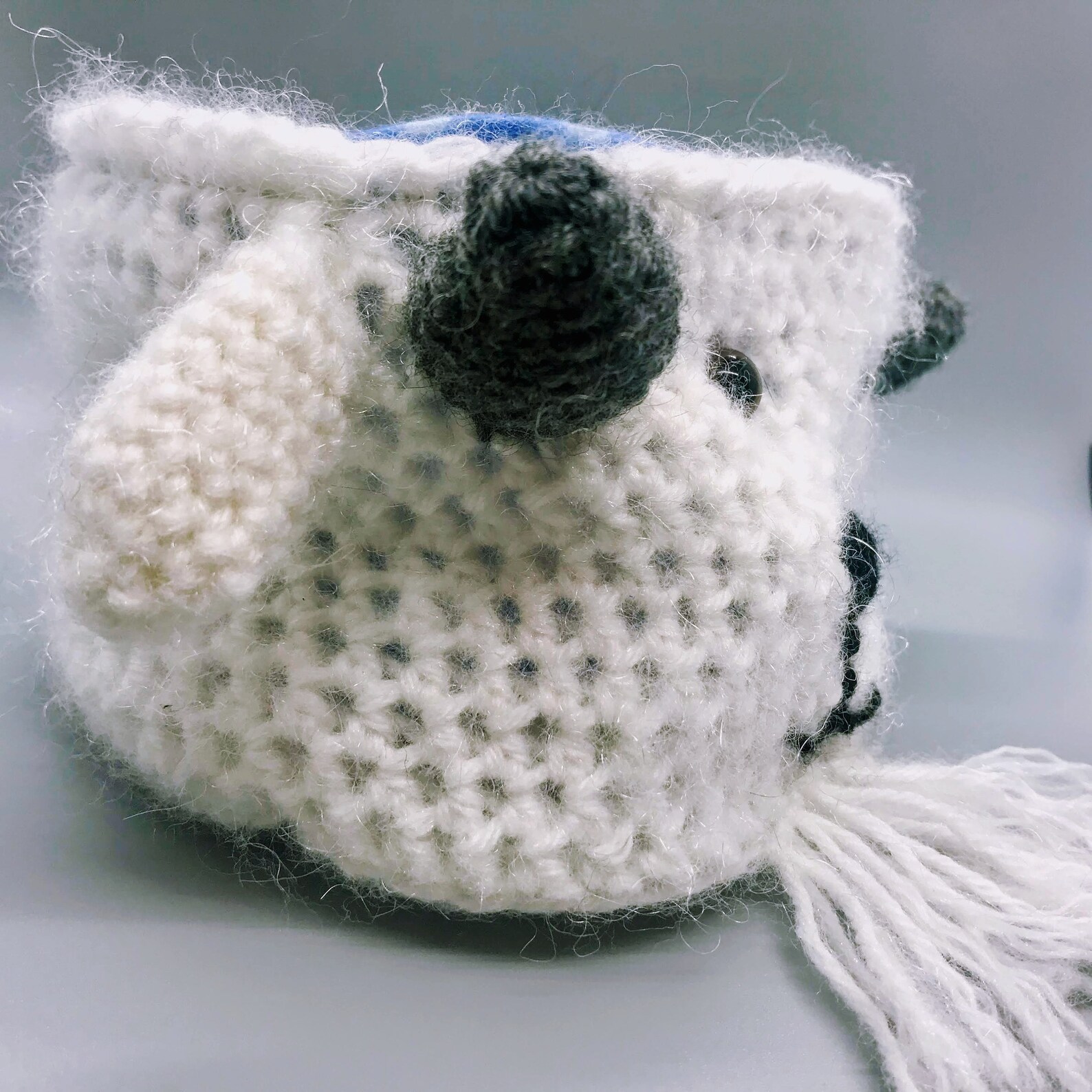 Fuzzy Mountain Goat Crocheted Chalk Bag Pattern Etsy