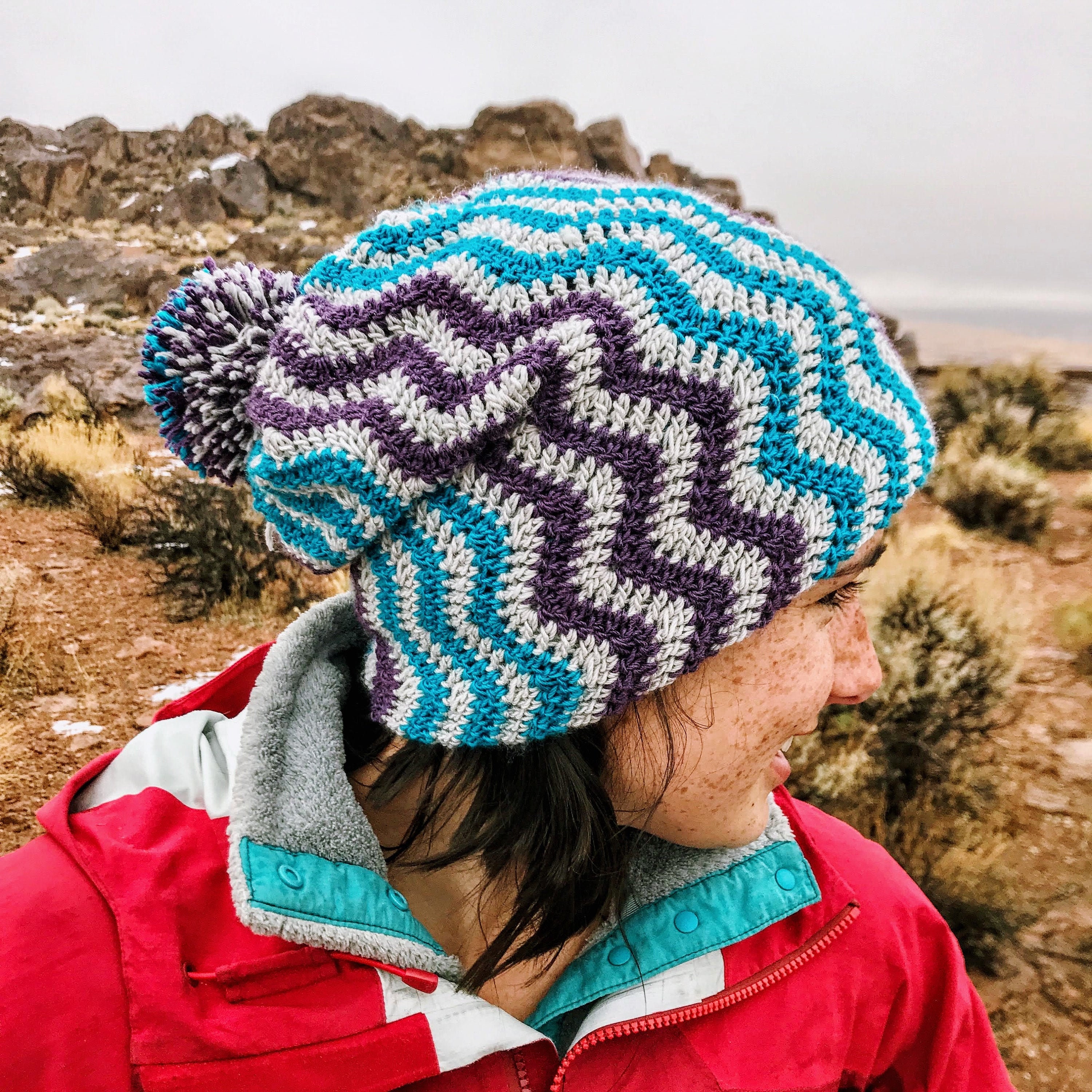 40 Paid and Free Crochet Chevron Patterns To Try Today 30 Simple and Chic Double Brimmed Chevron Winter Beanie
