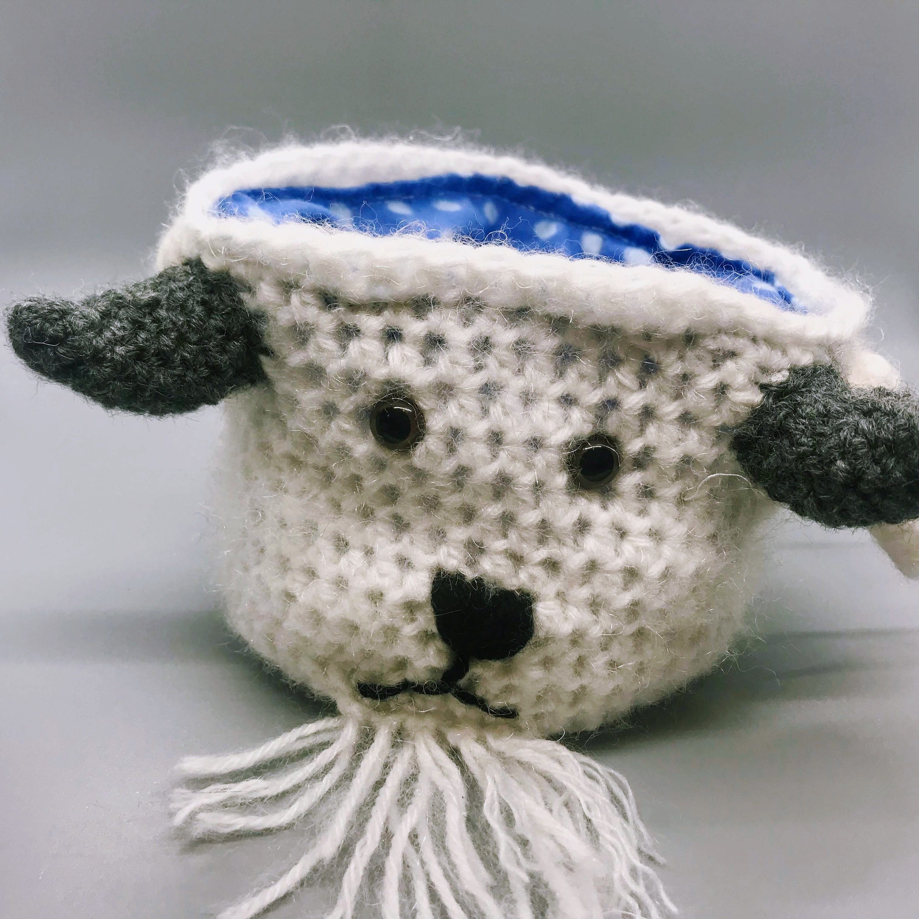 Fuzzy Mountain Goat Crocheted Chalk Bag Pattern Etsy