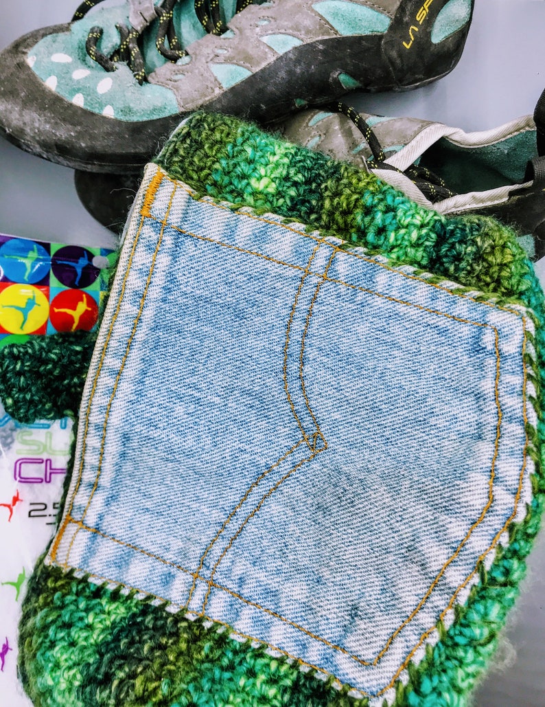 Evergreen Chalk Bucket Crochet Pattern for Bouldering and Rock Etsy