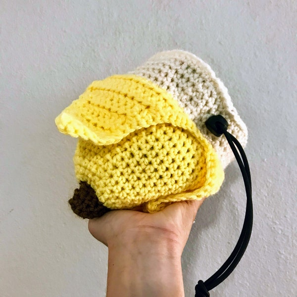 Fun Banana Crocheted Chalk Bag Pattern