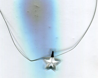 1 handmade chain necklace with Swarovski pendant star size. 42