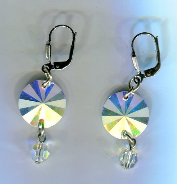 Swarovski Elements Earrings crystal 45 x 14 mm - image 1