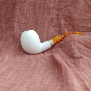 Apple Meerschaum Pipe  with Fitted Case