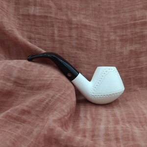 Volcano Meerschaum Pipe Acrylic Stem