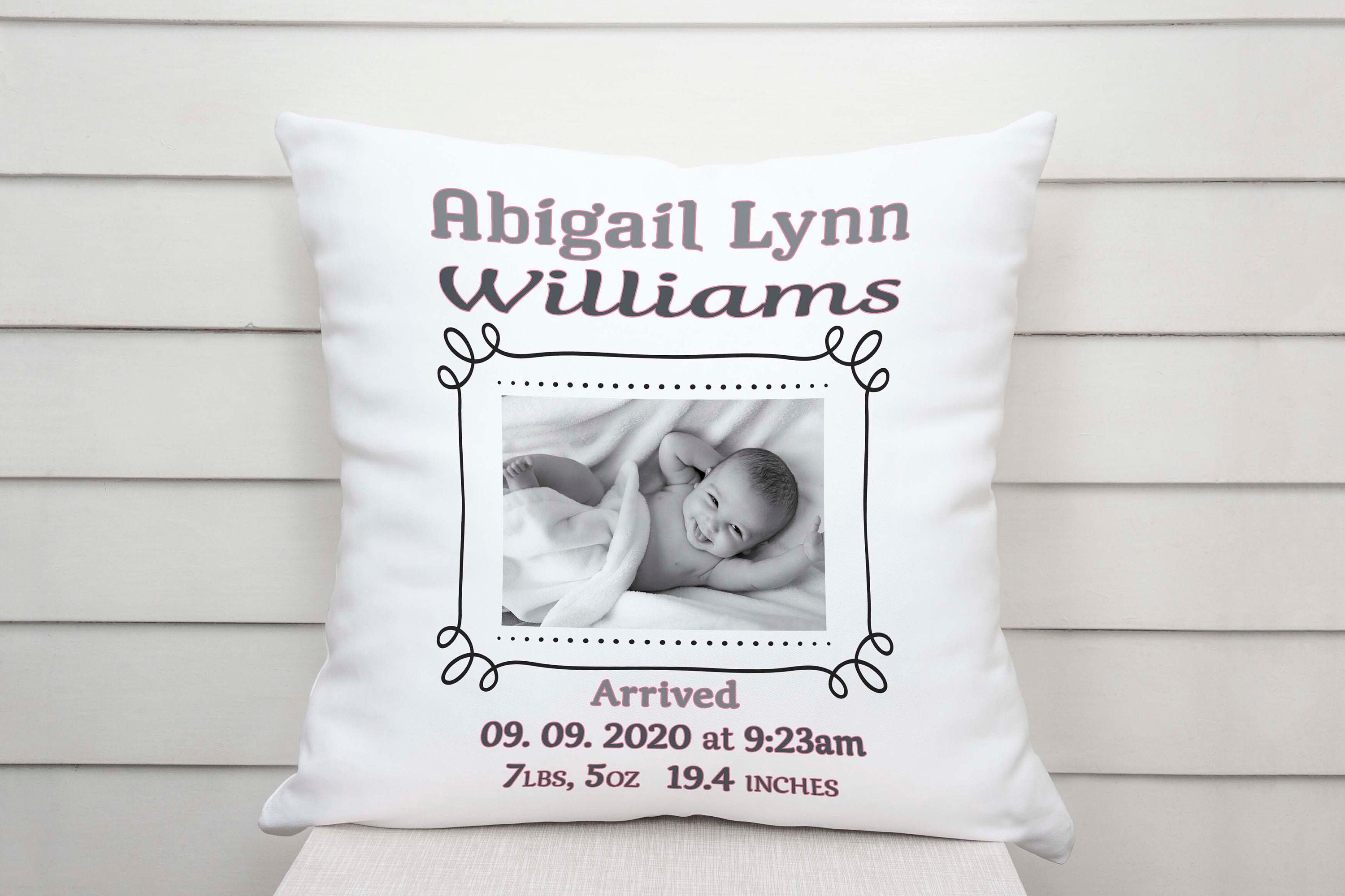 Personalized Baby Photo Pillow Custom Baby Pillow Photo Etsy