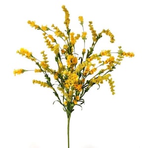 23” yellow clover berry bush, yellow & green spray, filler greenery bush, MTF21039-YELL
