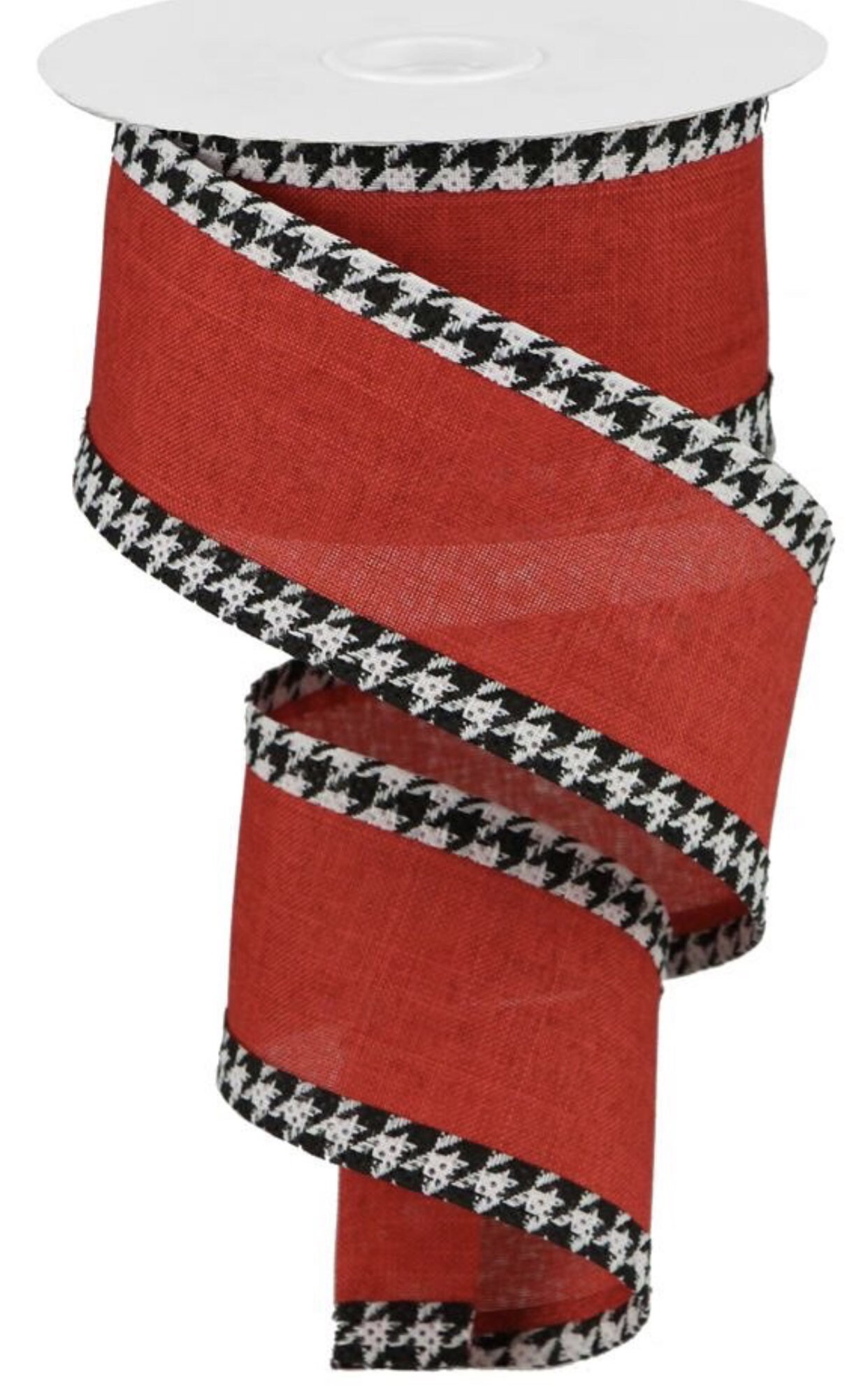 Houndstooth Wired Ribbon - Etsy UK