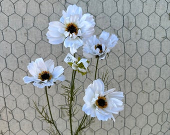 32” cream cosmos spray, cosmos flower in cream, 4118C