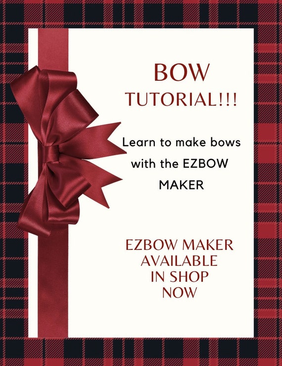 How to Assemble the EZ Bow Maker  Homemade bows, Making bows for wreaths,  Bows diy ribbon