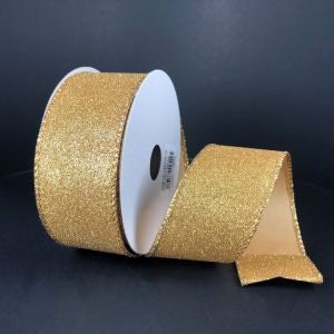  ALTIER White & Gold Metallic Ribbon, Christmas Ribbon Gold, Gold  Ribbon for Gift Wrapping, Christmas Decoration, Christmas Tree Bows,  Wreaths, Crafts, Holidays (2.5 inch x 25 Yards x 1 Roll)