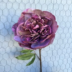 26.5” vintage peony in mauve, mauve peony stem, 4978-DMV