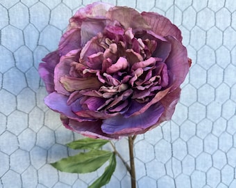 26.5” vintage peony in mauve, mauve peony stem, 4978-DMV