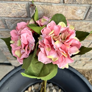 15 Inch Pink Hydrangea Bundle (3 Stems), 18385A-PK