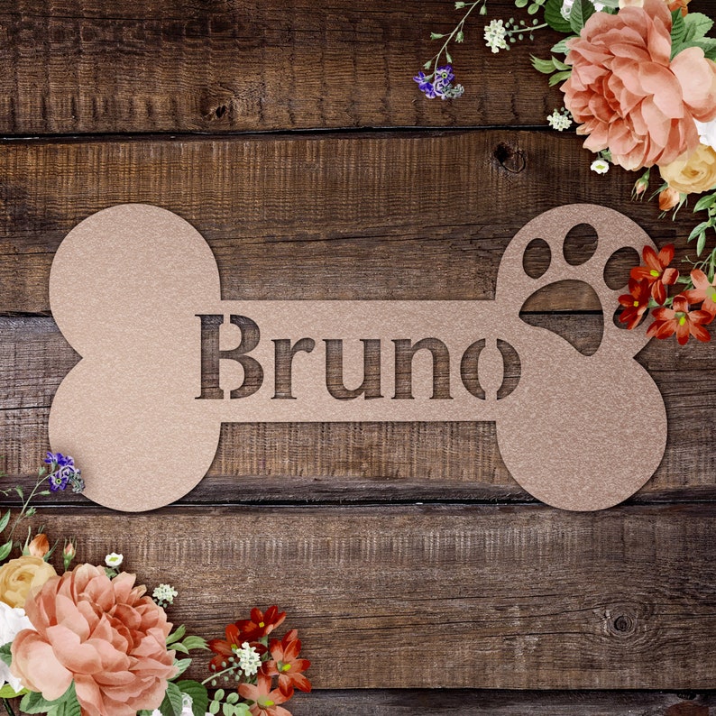 Custom Metal Dog Name Signs Metal Dog Yard Dog Signs for a Etsy