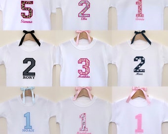 Personalised Birthday Tee - Personalised Birthday T-Shirt - Personalised Birthday Top - Girls Birthday Top - personalised Boys Birthday Tee