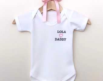 I Love Daddy Onesie Etsy I Love Daddy Onesie Etsy