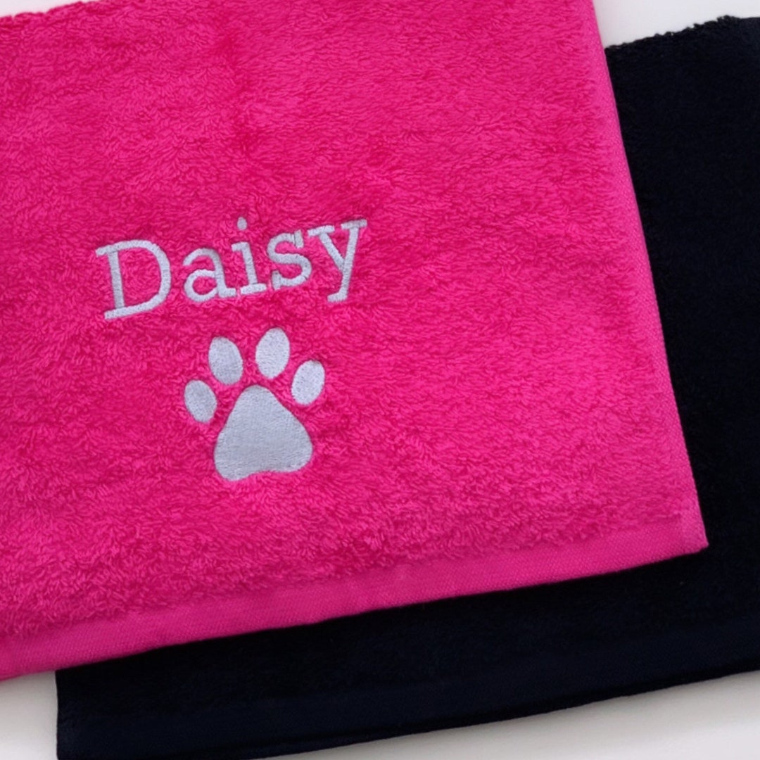 Personalised Dog Towel Dog Paw Towel Pet Towel Cat Towel Muddy Paws