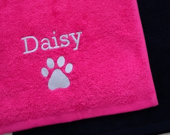 Personalised Dog Towel  - Dog Paw Towel - Pet Towel - Cat Towel - Muddy Paws Towel - Personalised Puppy Towel - Small Paw Towel